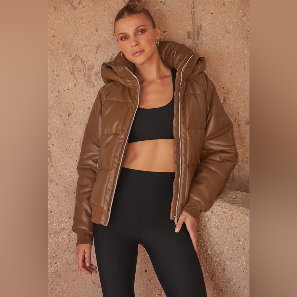 ALO Yoga Brown Puffer Jacket